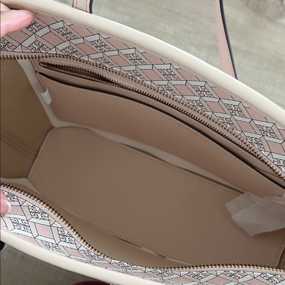 Tory Burch Geo Logo Mini Zip Top Tote - Picture 7 of 15